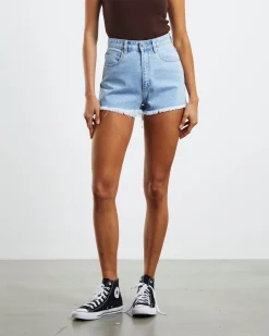 High Relaxed Denim Shorts Esmeralda