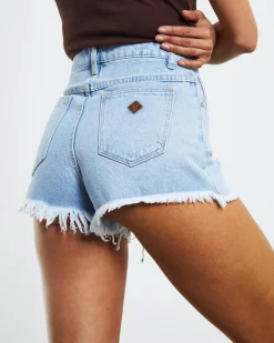 High Relaxed Denim Shorts Esmeralda
