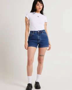 High Relaxed Denim Shorts