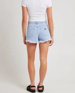 High Relaxed Denim Shorts Kendall