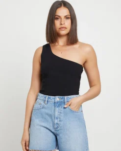 High Relaxed Denim Shorts in Risk