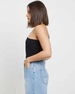 High Relaxed Denim Shorts in Risk