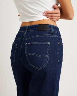 High Straight Crop Denim Jeans