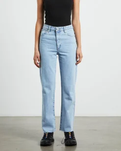 High Straight Petite Denim Jeans Walkaway Blue