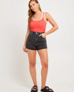 High-Waisted Mom Denim Shorts