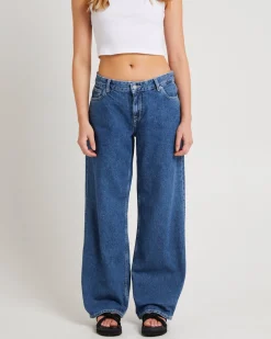 Hill Low Denim Jeans Pebble Mid Stone