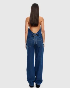 Hills Halter Denim Top