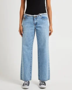 Hollywood Low Riders Low Waist Wide Leg Denim Jeans