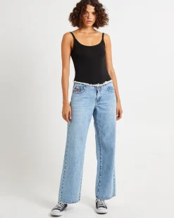 Hollywood Low Riders Low Waist Wide Leg Denim Jeans