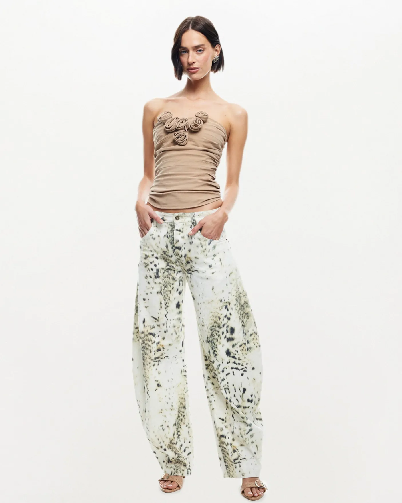 Horseshoe Jeans Snow Leopard