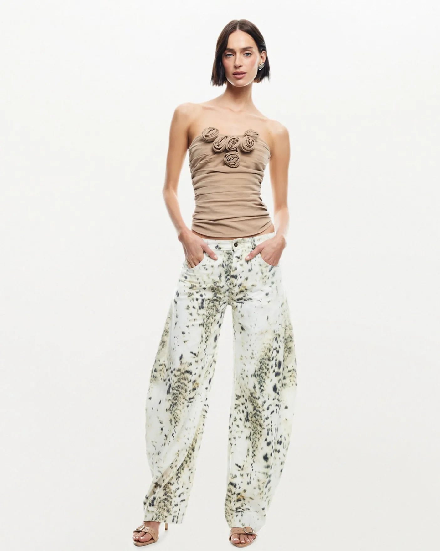 Horseshoe Jeans Snow Leopard