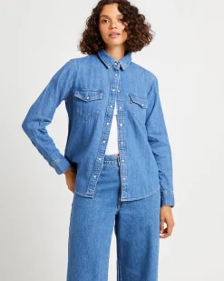 Iconic Western Long Sleeve Denim Shirt