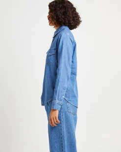 Iconic Western Long Sleeve Denim Shirt