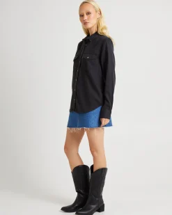 Iconic Western Long Sleeve Denim Shirt