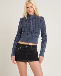 Iggy Cable Zip Through Knit