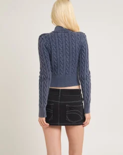 Iggy Cable Zip Through Knit