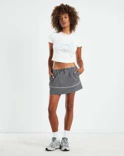 Iggy Parachute Mini Skirt Grey