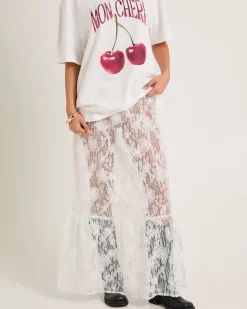 Imani Lace Tiered Maxi Skirt