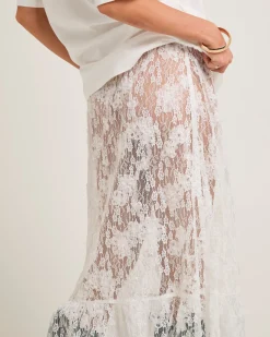 Imani Lace Tiered Maxi Skirt