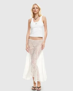 In Bloom Lace Midi Skirt
