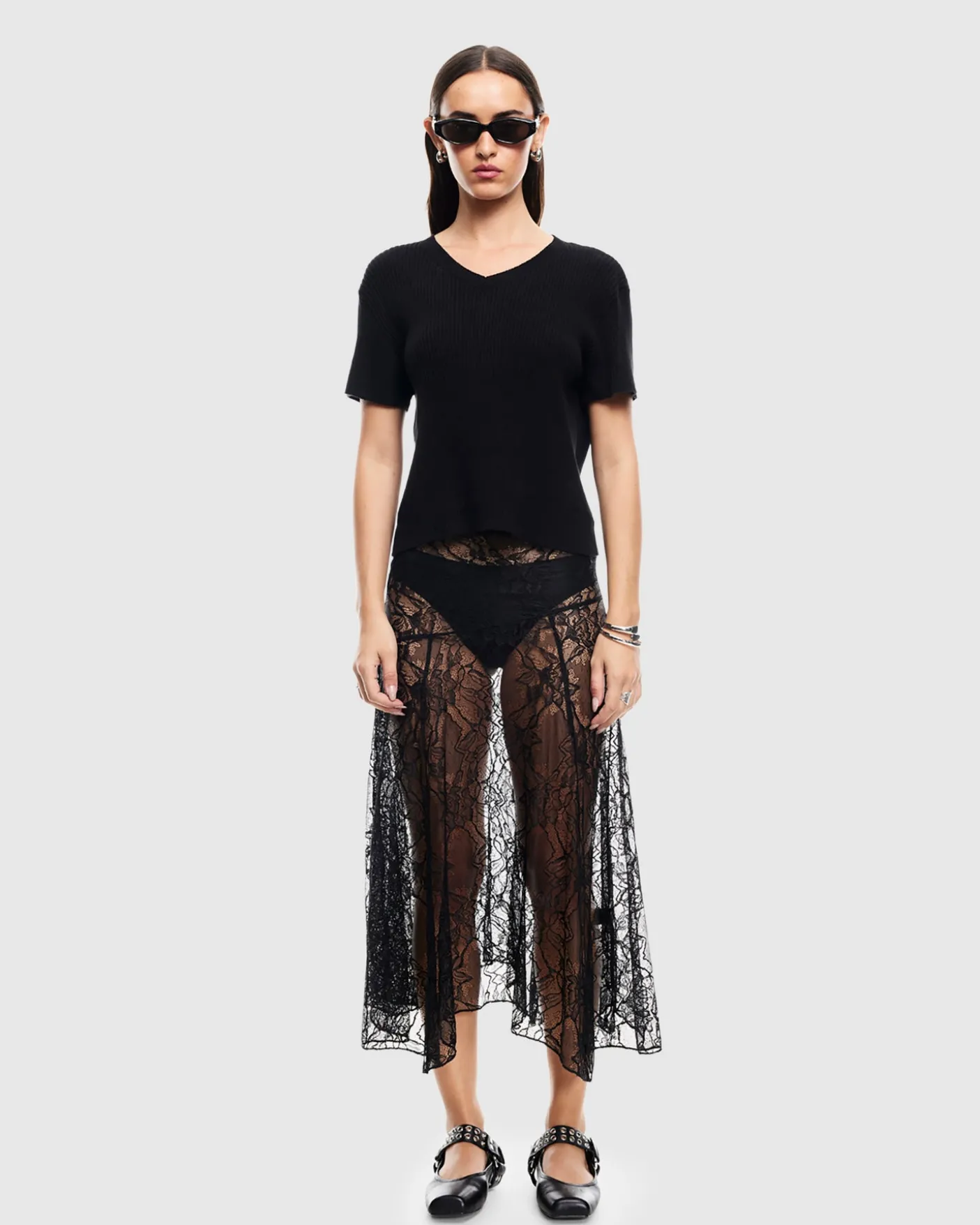 In Bloom Lace Midi Skirt
