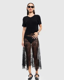 In Bloom Lace Midi Skirt