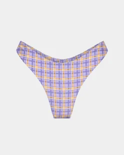 India Blurred Check Underwire Bikini Top Bikini Set