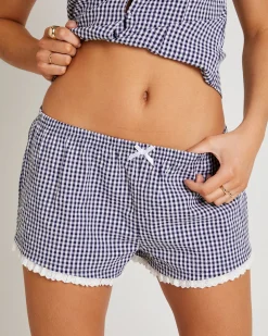 Ingrid Gingham Mini Shorts