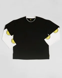 Insight x Smiley Beam Double Layer Long Sleeve T-Shirt