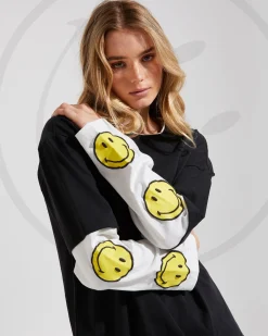 Insight x Smiley Beam Double Layer Long Sleeve T-Shirt