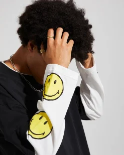 Insight x Smiley Beam Double Layer Long Sleeve T-Shirt