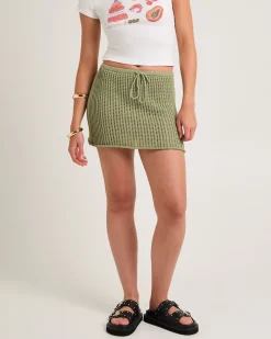 Iris Crochet Mini Skirt