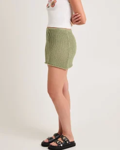 Iris Crochet Mini Skirt