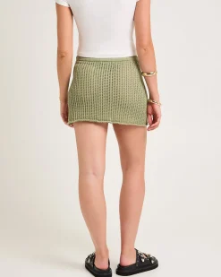 Iris Crochet Mini Skirt