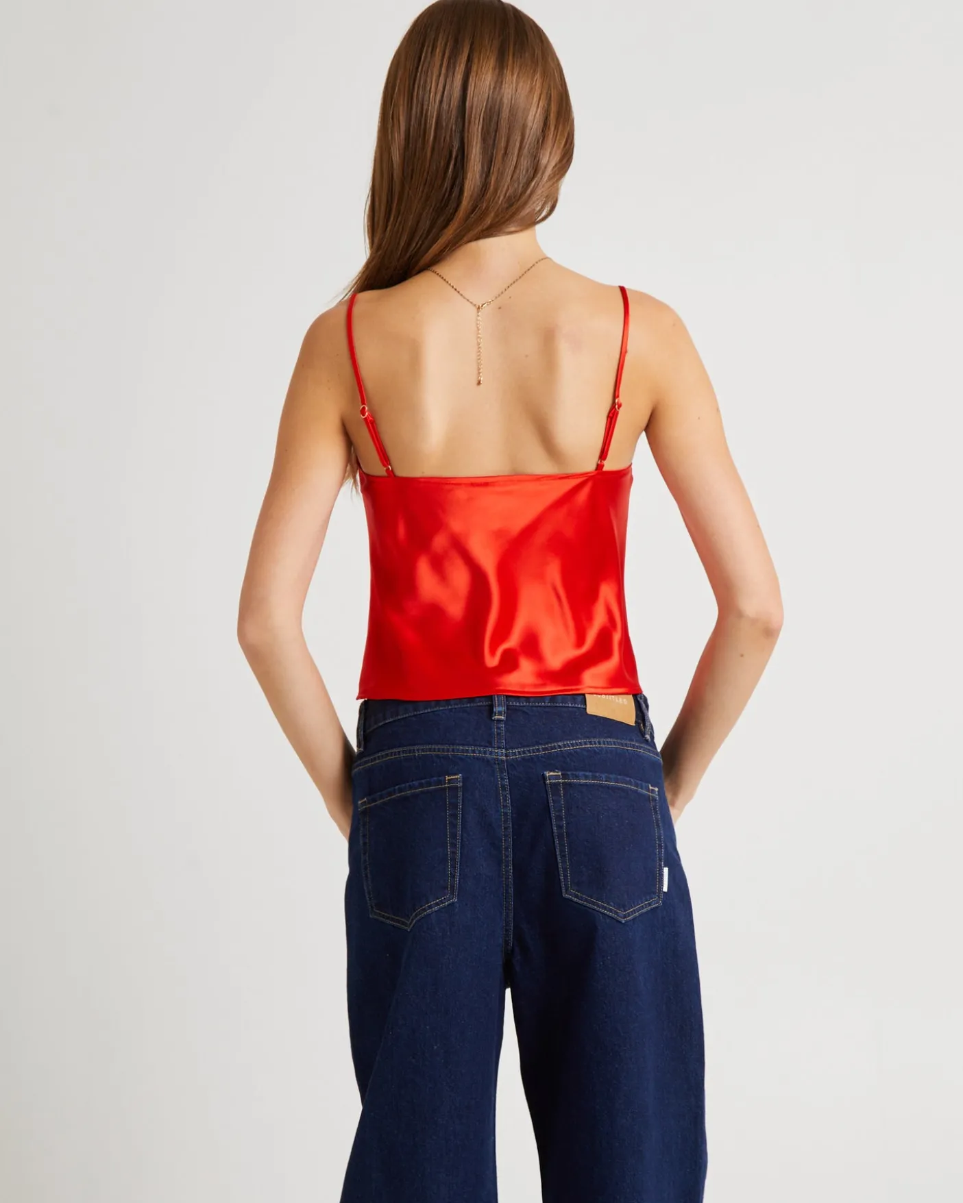 Ivy Ruched Silky Slip Top