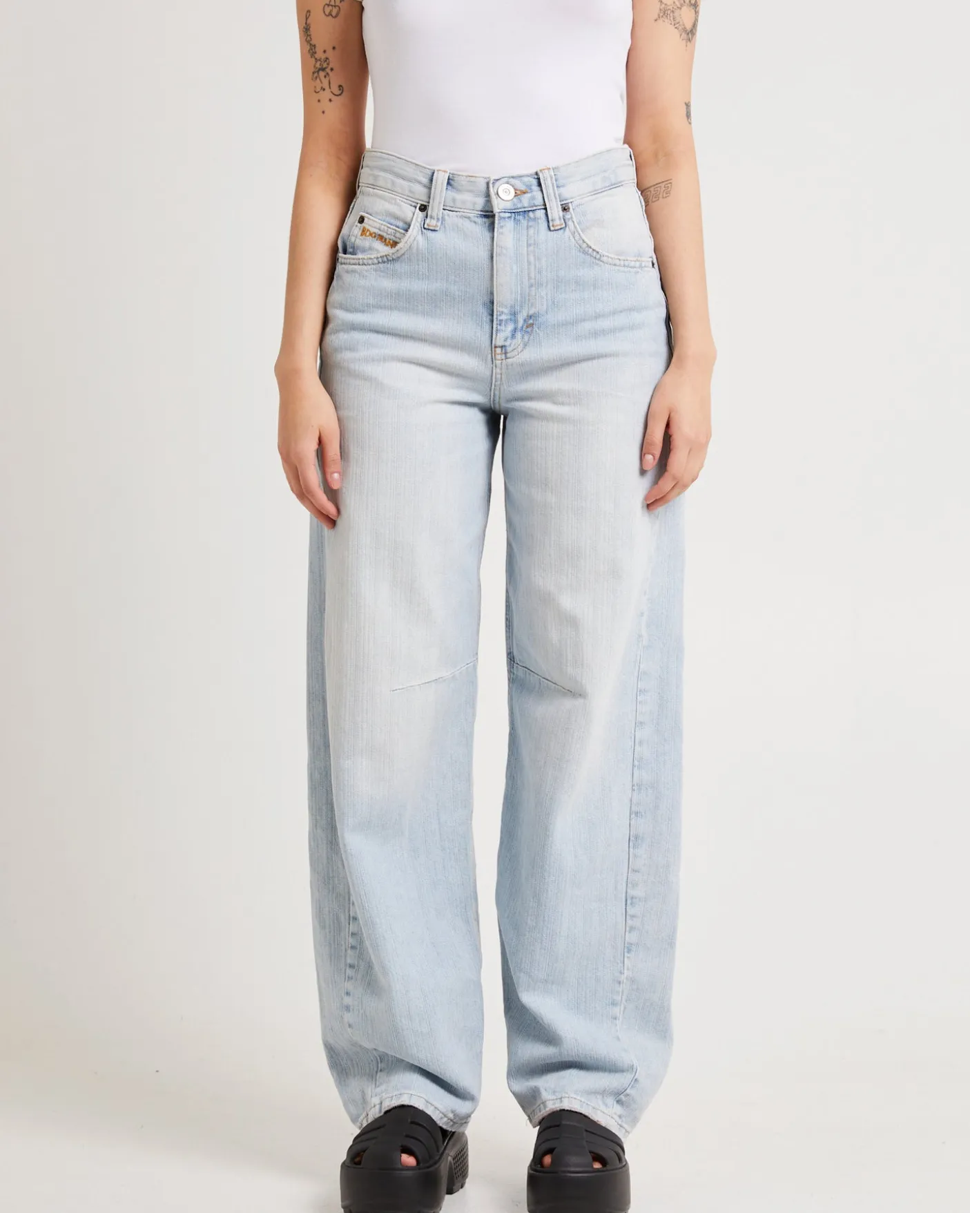 Jaquard Stripe Logan Jeans