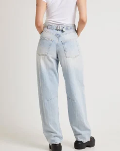 Jaquard Stripe Logan Jeans