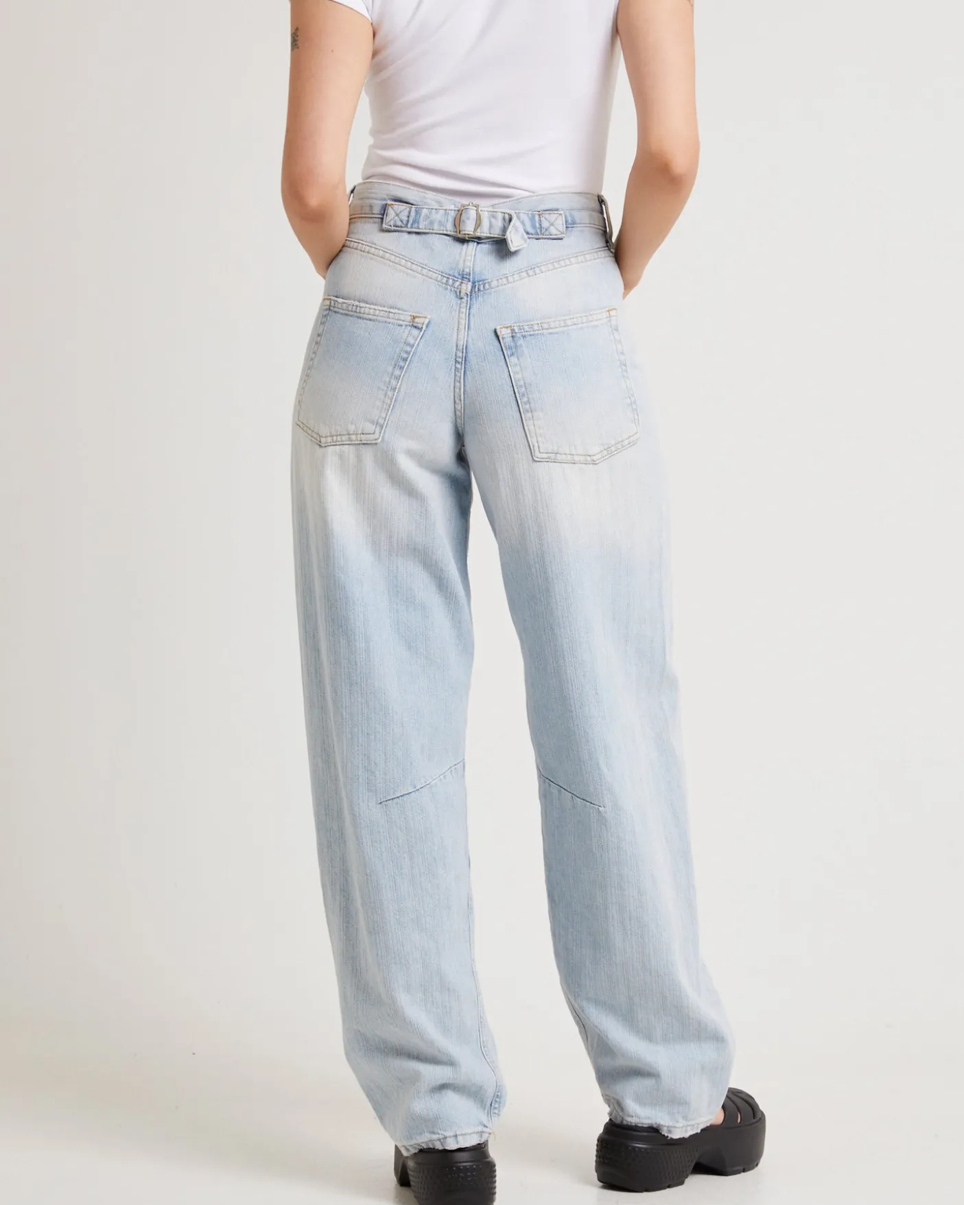 Jaquard Stripe Logan Jeans