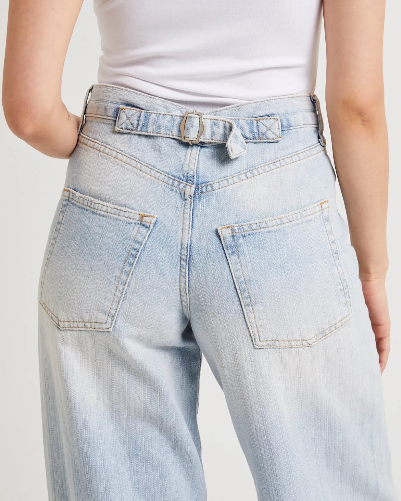 Jaquard Stripe Logan Jeans