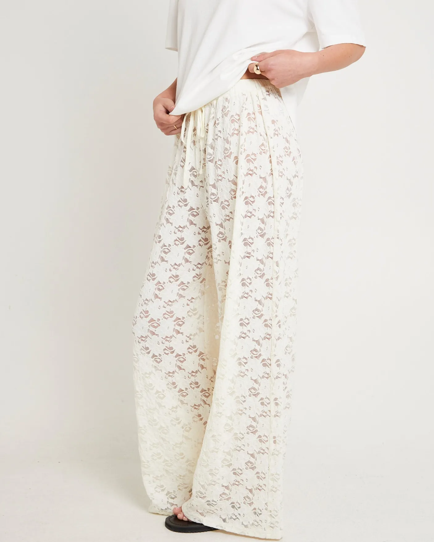 Jasmine Lace Relaxed Pants
