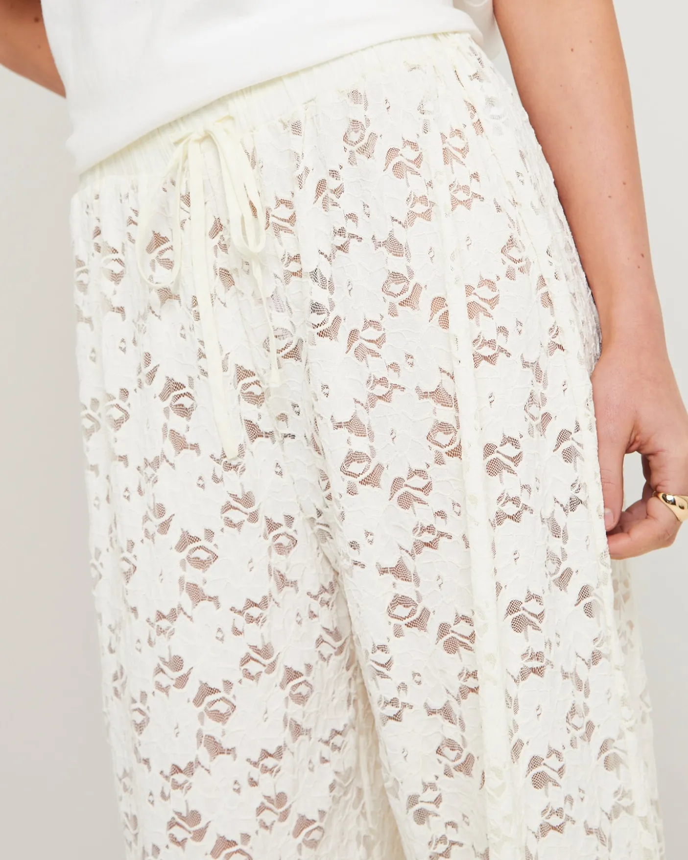 Jasmine Lace Relaxed Pants
