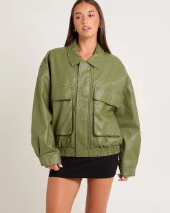 Jen Oversized Patch Pocket Jacket