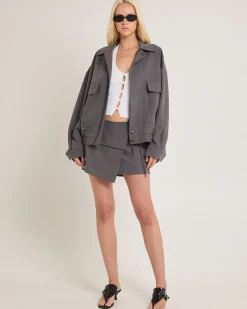 Jen Oversized Patch Pocket Jacket