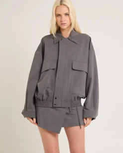 Jen Oversized Patch Pocket Jacket