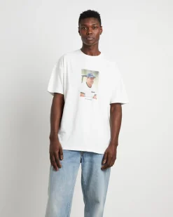 Jon Short Sleeve T-Shirt in Solid Washed White