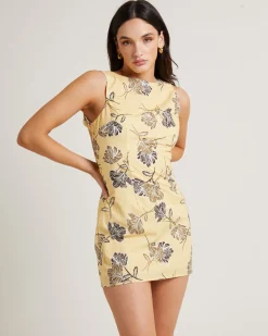 Jordi Mini Linen Backless Dress