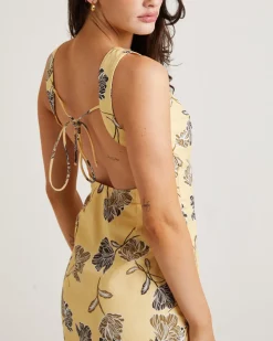 Jordi Mini Linen Backless Dress