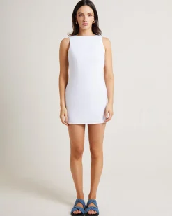 Jordi Mini Linen Backless Dress