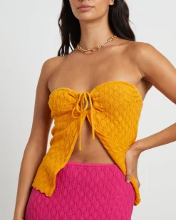 Josie Crochettie Front Top in Mango