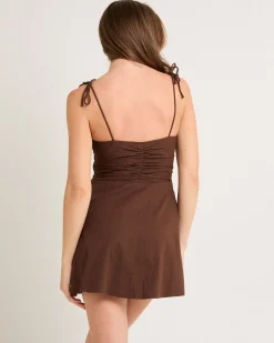 Josie Tie Shoulder Mini Dress
